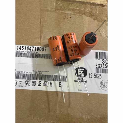 50v470uf黑金刚耐高温电解电容125度12*25原包装