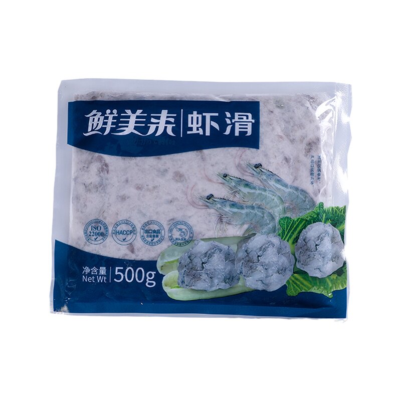 鲜美来青虾滑冷冻水产火锅食材