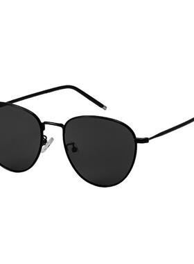 复古圆框超轻防紫外线墨镜