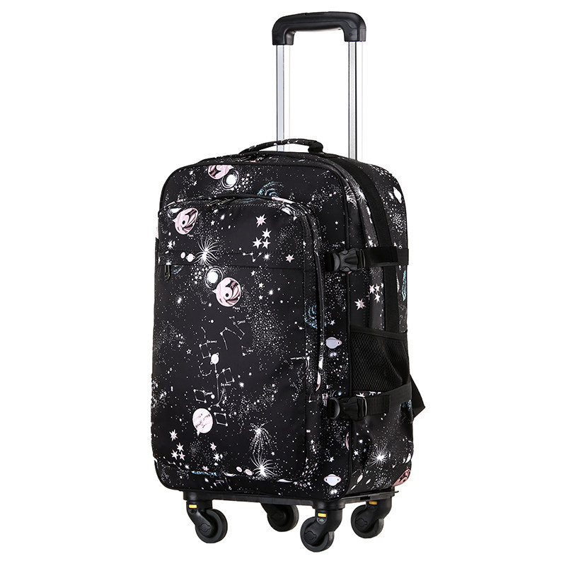 韩版双肩拉杆背包万向轮可拆旅行箱防水行李箱超轻电脑包登机包