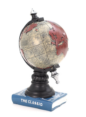 欧式风复古地球仪卧室房间存钱罐