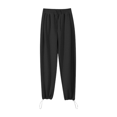 灰色运动裤春秋美式阔腿休闲卫裤