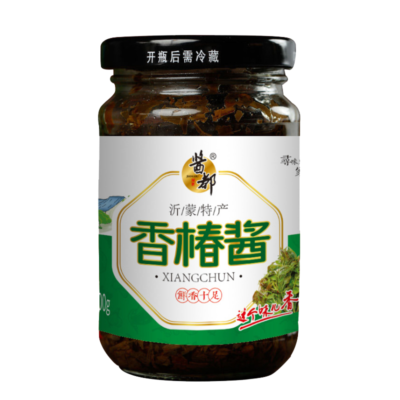 香椿酱下饭菜香辣口香椿酱拌饭拌面调味酱主食酱山东特产200g瓶装