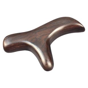 黑檀木身体经络按摩棒拨筋棒足底按脚神器开背点穴位棒三角雀锥