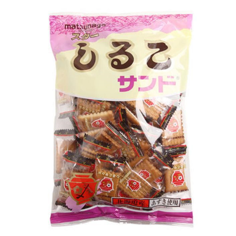 日本进口零食品松永红豆夹心小麦曲奇小饼干儿童早餐点心休闲小吃