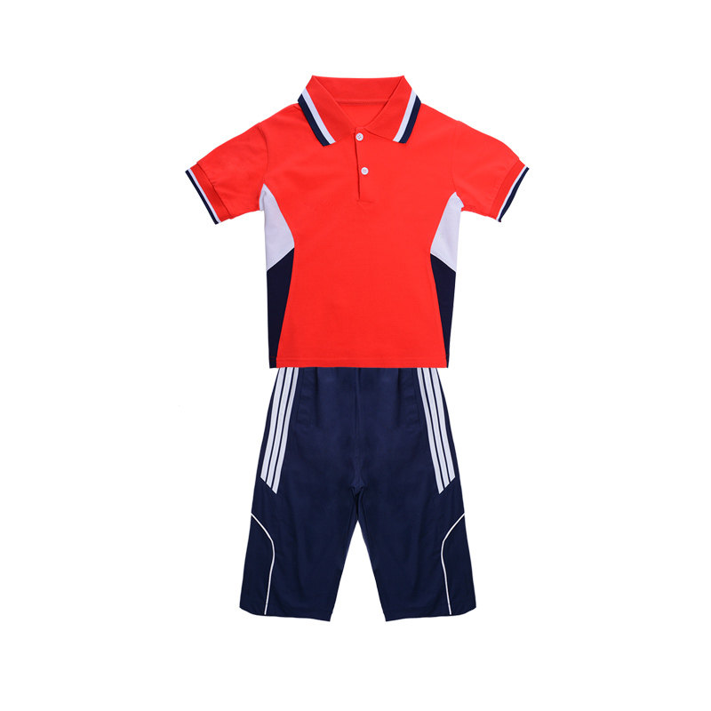 夏季小学生校服套装幼儿园园服班服儿童学院风短袖裙裤中裤运动服
