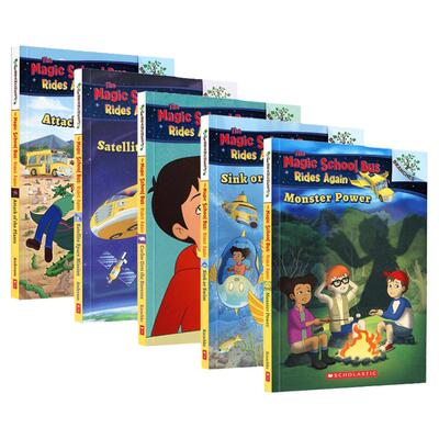 学乐大树系列 The Magic School Bus Rides Again 神奇校车5册 小学生桥梁章节书 科普故事书 英语课外阅读 6-8岁 英文原版进口