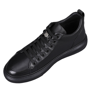 欧洲站高帮加绒真皮板鞋男款2025新款一脚蹬韩版百搭时尚休闲板鞋