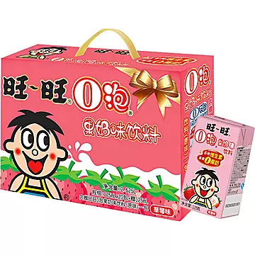 【20盒装】旺仔o泡风味牛奶草莓味