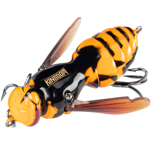 国王路亚马蜂爬行饵水面大黄蜂仿生蜜蜂昆虫鲈鱼翘嘴黑坑溪流波爬