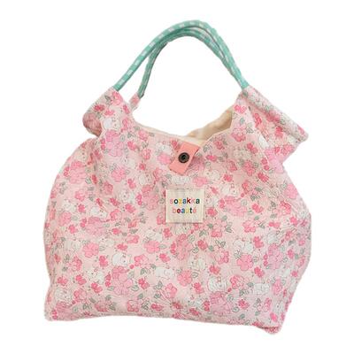 压花手拎包女手提单肩帆布袋