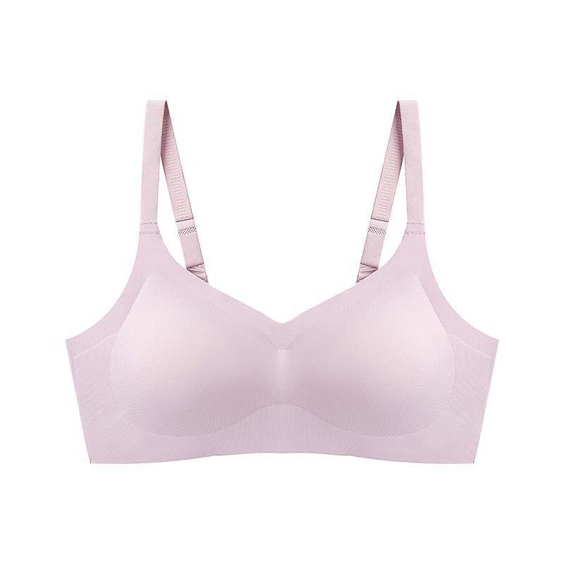 莫妮朵乳膠內(nèi)衣女無痕運動美背少女文胸冰絲小胸聚攏睡眠無鋼圈