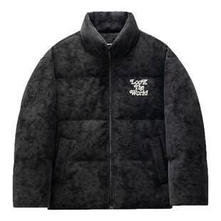 CLIMAX VISION优质鲜绒/珍珠钉珠刺绣环保PU皮保暖面包羽绒服外套