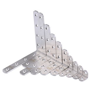 304不锈钢l型角码90度直角家具桌椅加厚固定件三角铁支架连接件片