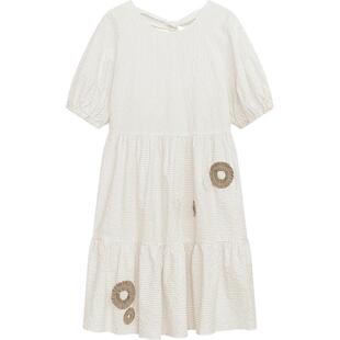 播泡泡袖独特连衣裙女春超好看甜美少女公主裙DDR2LD5888