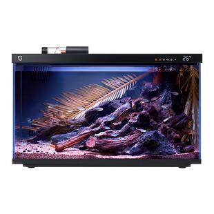 米家智能鱼缸客厅小型造景生态家用背景超白玻璃桌面循环新款