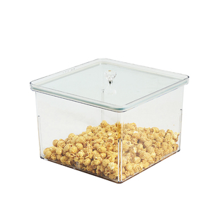 超市食品展示盒瓜子炒货干果货架陈列柜零食干货台透明密封罐盒子