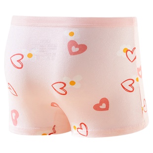 女童内裤儿童纯棉四角短裤小女孩女宝中大童全棉宝宝平角不夹屁屁