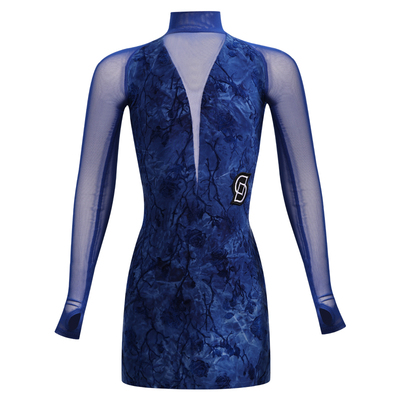 Dancebaby拉丁舞服女童2025新款练功日常舞蹈服高级连衣裙DAS765