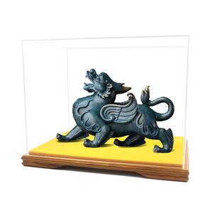 工艺品有机玻璃罩花梨防尘罩摆件透明亚克力珠宝佛像红木底座定制