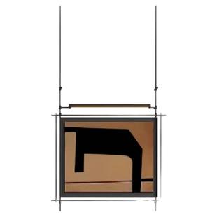 新中式高级复古装饰灯壁挂金属杆装饰画售楼处立体玄关背景墙装置