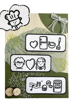 莫兰迪卡通区域区角规则牌