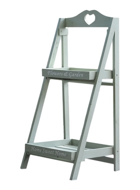 实木折叠阶梯多层花架阳台摆件