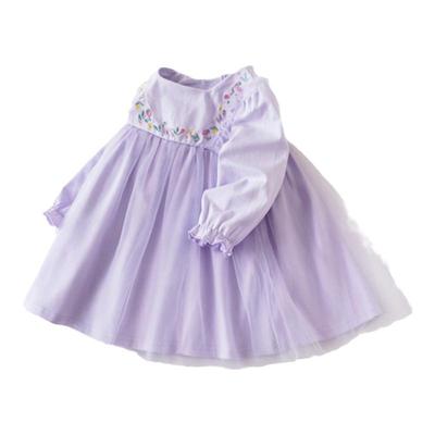 女宝宝长袖国风春秋连衣裙