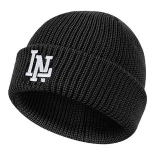 李宁帽子女冬季毛线帽男防寒保暖加绒户外情侣跑步冬天针织帽冷帽