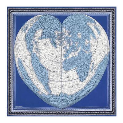 气质蓝色方巾夏季防晒披肩