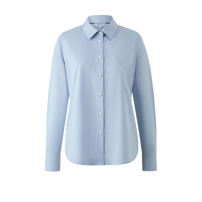 PRICH简约弧形衣摆纯色基础款衬衫2026春季新款通勤松弛感上衣女