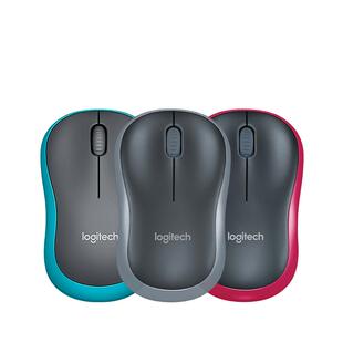 罗技M187p无线鼠标游戏办公M185笔记本电脑通用M186滑鼠logi215