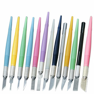 手工金属雕刻刀贴膜除胶刻纸刻橡皮刻塑胶学生美术艺术雕刻笔刀片