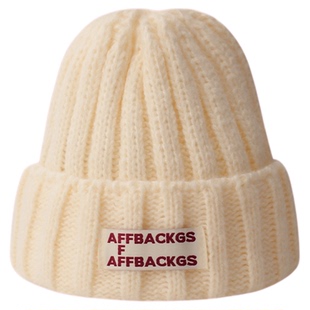 新款冷帽毛线帽川西女大头围橘色显脸小护耳登山冬保暖针织帽帽子