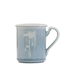 臻尧陶瓷堆料茶杯带盖马克杯影青茶壶盖碗茶海家用办公室水杯香炉