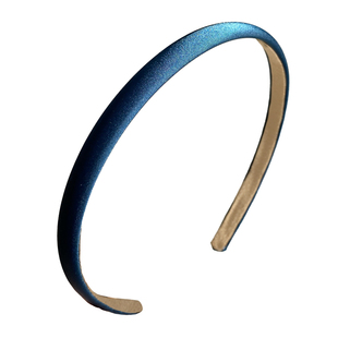 蓝色海边~ 蓝色缎面细款发箍！2025新款高端简约气质洗脸发卡头饰