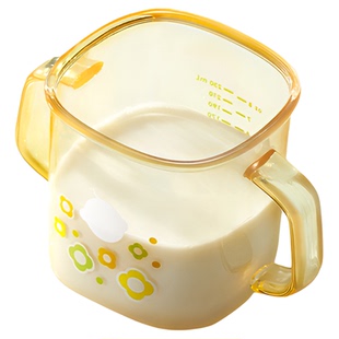 babycare牛奶杯儿童吸管杯直饮奶瓶1-3岁以上宝宝刻度喝奶杯PPSU