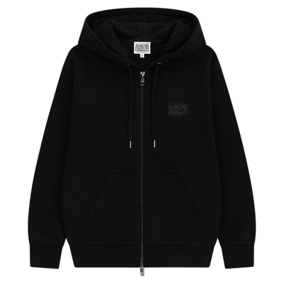 MARITHE经典LOGO拉链连帽卫衣