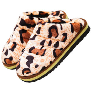 手工棉拖鞋男士厚底中跟泡沫橡胶防滑室内保暖家居毛绒大码冬季鞋