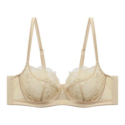 安莉芳性感有钢圈V型商场同款上托蕾丝高端舒适女士文胸EB01141
