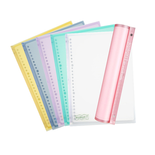 【自营】Maruman满乐文活页本KURUFIT升级款B5笔记本10孔可拆卸替芯大容量记事本柔软可卷手账本日记本F020