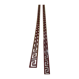 中式万字线条客厅吊顶装饰线条PVC背景墙格栅镂空花平板雕花腰线