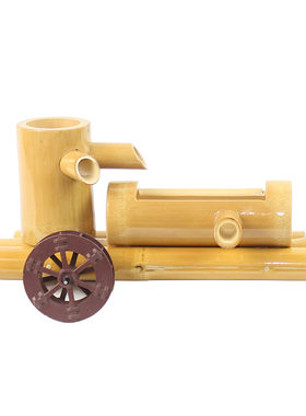 竹子流水摆件鱼缸增氧过滤耐用型