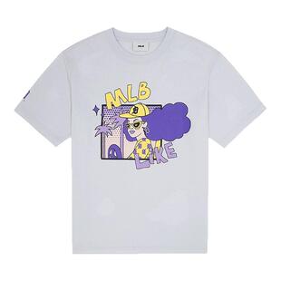 MLB官方 男女情侣LIKE系列漫画T恤时尚休闲短袖夏季TSEC4