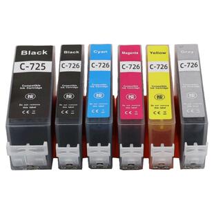 适用佳能PGI-725 CLI-726墨盒CANON MG5270 MG5170 MG6170 MG8170 IP4870 IP4970 MX886 IX6560打印机墨水匣
