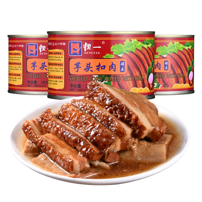 恒一芋头扣肉罐头383g*6罐下饭菜四川美食下酒菜方便速食特色菜