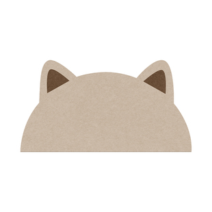 可爱猫咪毛毡墙贴儿童房墙面布置装饰防撞护墙板免打孔遮丑墙围