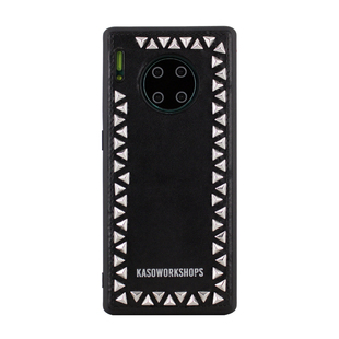 潮牌KASO铆钉防摔限量版皮质适用华为Mate30Pro高档P40手机壳苹果