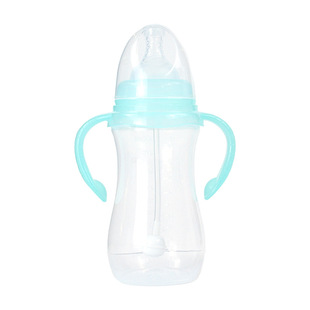 婴儿奶瓶奶嘴艾尔乐240/300ml防胀气吸管防摔正品宝宝款母乳水杯