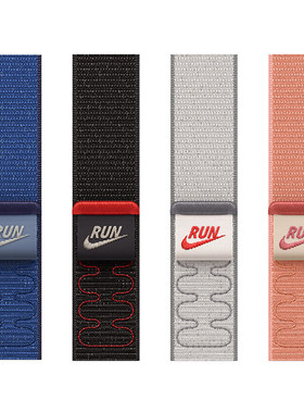 适用苹果手表表带nike尼龙回环